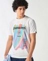 Shop Men's White Distracted Graphic Printed T-shirt-Front