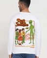 Shop Men's White Don't Talk To Stranger Graphic Printed T-shirt-Front