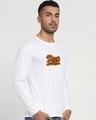 Shop Men's White Don't Talk To Stranger Graphic Printed T-shirt-Design