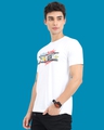 Shop Men's White Donald Duck Action Mood Graphic Printed T-shirt-Full