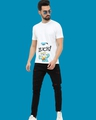 Shop Men's White Donald Duck Graphic Printed T-shirt