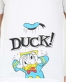 Shop Men's White Donald Duck Graphic Printed T-shirt
