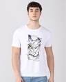 Shop Men's White Anime Dragon Ball Z Goku Graphic Printed T-shirt-Front