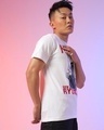 Shop Men's White Draken Graphic Printed T-shirt-Full