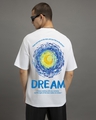 Shop Men's White Dream Graphic Printed Oversized T-shirt