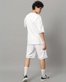 Shop Men's White Duds Inda House Typography Oversized Fit Co-ordinates-Full