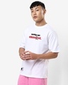 Shop Men's White Element Graphic Printed Oversized T-shirt-Full