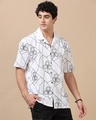 Shop Men's White Embroidered Oversized Shirt-Design