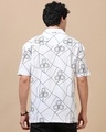 Shop Men's White Embroidered Oversized Shirt-Full