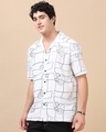 Shop Men's White Embroidered Oversized Shirt-Design