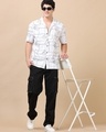 Shop Men's White Embroidered Oversized Shirt