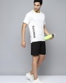 Shop Men's White Enroute Typography Slim Fit T-shirt-Front