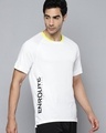 Shop Men's White Enroute Typography Slim Fit T-shirt-Design