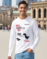 Shop Men's White Error Graphic Printed T-shirt-Front