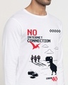 Shop Men's White Error Graphic Printed T-shirt