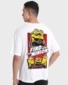 Shop Men's White Find Your Minion Graphic Printed Oversized T-shirt-Design