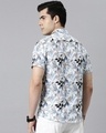 Shop Men's White Floral Printed Slim Fit Shirt-Design