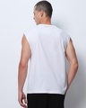 Shop Men's White Fomos Graphic Printed Oversized Vest-Design