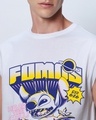 Shop Men's White Fomos Graphic Printed Oversized Vest