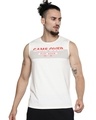Shop Men's White Game Over Typography Slim Fit T-shirt-Front