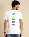 Shop Men's White Gamer Respawn Typography T-shirt-Design