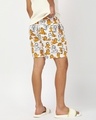 Shop Men's White Garfield All Over Printed Boxers-Full