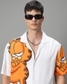 Shop Men's White Garfield Graphic Printed Oversized Shirt