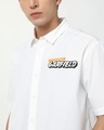 Shop Men's White Garfield Graphic Printed Oversized Shirt