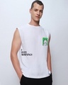 Shop Men's White Garfield Hates Mornings Graphic Printed Boxy Fit Vest-Design