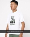 Shop Men's White Gedi Typography Oversized T-shirt-Design