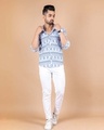 Shop Men's White Geometric Printed Shirt-Full