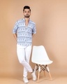 Shop Men's White Geometric Printed Shirt