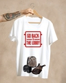 Shop Men's White Go Back to Lobby Graphic Printed Cotton T-shirt-Design