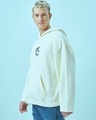 Shop Men's White Goofy Graphic Printed Oversized Hoodies-Full