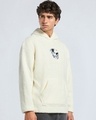 Shop Men's White Goofy Graphic Printed Oversized Hoodies-Full