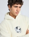 Shop Men's White Goofy Graphic Printed Oversized Hoodies