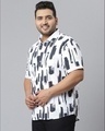 Shop Men's White Graphic Design Stylish Half Sleeve Casual Shirt-Design