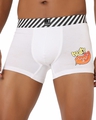 Shop Pack of 2 Men's White Graphic Printed Cotton Trunks-Design