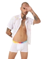 Shop Pack of 2 Men's White Graphic Printed Cotton Trunks