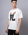 Shop Men's White Graphic Printed Oversized T-shirt-Design