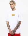 Shop Men's White Human Emotions Graphic Printed Oversized T-shirt-Design