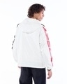 Shop Men's White Typography Oversized Windcheater Jacket-Design