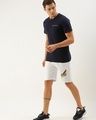 Shop Men's White Graphic Printed Shorts-Full