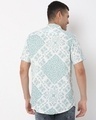 Shop Men's White & Green All Over Paisley Printed Rayon Shirt-Design