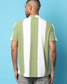 Shop Men's White & Green Color Block Shirt-Design