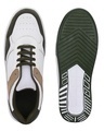 Shop Men's White & Green Colorblock Sneakers-Full