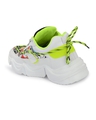 Shop Men's White & Green Printed Sneakers