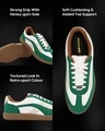 Shop Men's White & Green Rippers Jade Color Block Low-Top Sneakers-Full