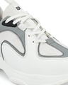 Shop Men's White & Grey Color Block Casual Shoes