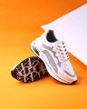 Shop Men's White & Grey Color Block Casual Shoes-Front